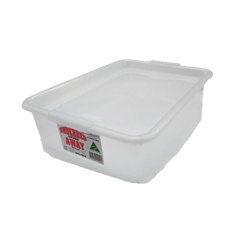 Buy 12L Quadrant Underbed Storage Tub Container - MyDeal