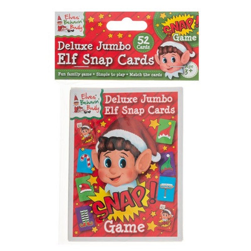 Buy Christmas Elves Behavin Badly Deluxe Jumbo Elf Snap Cards - MyDeal
