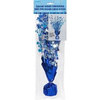 Foil Balloon Weight & Number Stickers - Blue