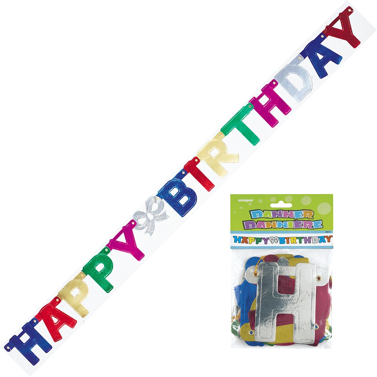 Creative Converting Happy Birthday Banner – 8 Fuß Lang Mit Personalisierbaren Altersstickern