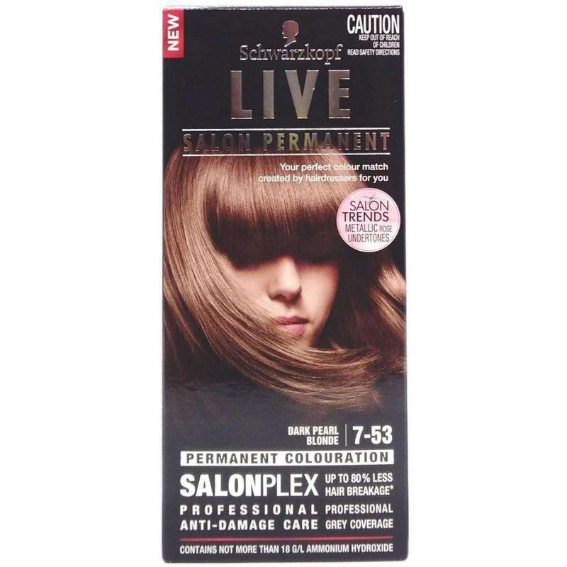Buy Schwarzkopf Live Salon Permanent Hair Colour Dark Pearl Blonde 3Pk -  MyDeal