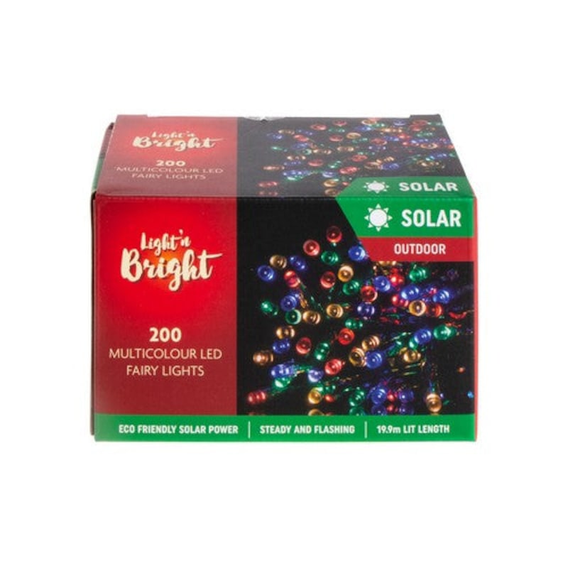 Buy Solar Fairy Lights Multicoloured Mydeal