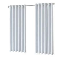 Blackout Eyelet Curtain Drape Room Darkening 160cm&230cmDrop 1 Panel Offwhite