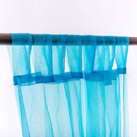 Elegant Organza Tab Top Curtain 2Pcs/Bag 140cm Wide 213/245cm Drop 6 colors