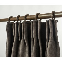 Linen Look Curtain Blockout Pinch Pleat Curtain Drape 230cm Drop 1Panel Taupe