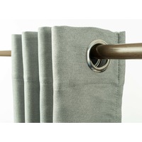 Linen Look Eyelet Curtain Drape Blackout Window Drape 230cmDrop1Panel Light Grey