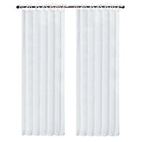 Linen-poly Tie Top Curtain Linen Panel Drapes 135cmWx213/240cmD 1 Panel/Bag
