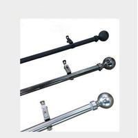 Metal Curtain Pole /Rod Finials Ends Metal Heads Ball Ends 2pcs fit for 22~25mm