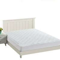 White Color Fully Fitted Mattress Protector Waterproof Quilted Cover All Size