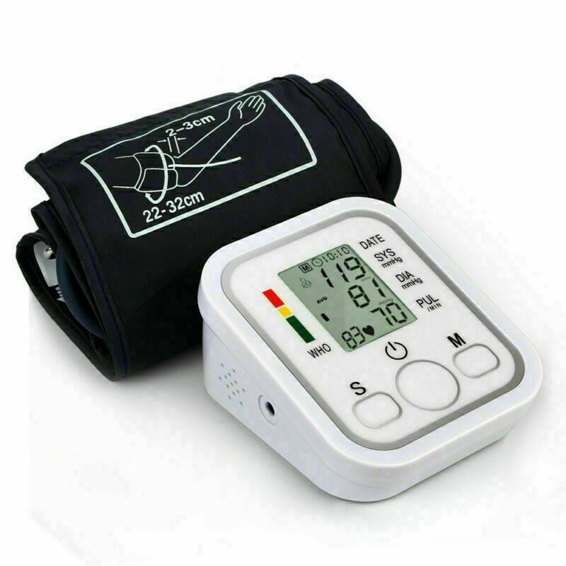 Digital Blood Pressure Monitor Upper Arm Automatic BP Machine Heart Rate Monitor