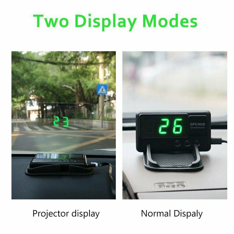 Buy Digital Universal Car HUD Head Up GPS Speedometer Speed Alarm