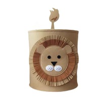 Felt Basket LionDesign Storage Basket Toy Storage Organiser Collapsible Felt Laundry Hamper for Kids Toys Baby Laundry Home Decor