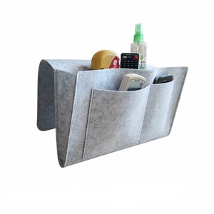 Felt Sofa Bedside Bed Storage Hanging Bag Organizer Holder For Book Phone Snacks Wool