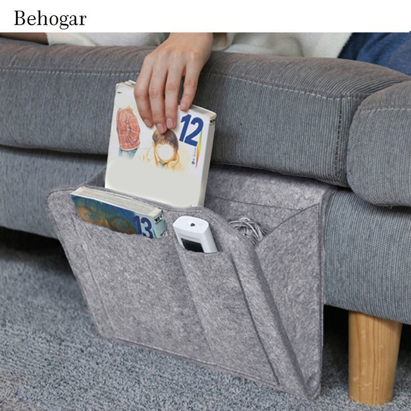 Buy Felt Sofa Bedside Bed Storage Hanging Bag Organizer Holder For Book ...