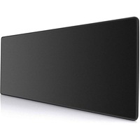 Gaming Mousepad Mouse Pad Mat Laptop Computer 90x40cm 2mm Thick Edge Sewing Pure Black