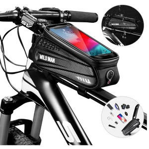 MTB Bike Accessories Bag Phone Holder Waterproof Cycling Accessories Pouch for Bike for Android/iPhone Under 6.5