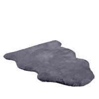 Natural Sheepskin Lambskin Shorn Baby Rug GREY