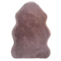 Pink Faux Rabbit fur Rug Home idea indoor winter warm Fluffy