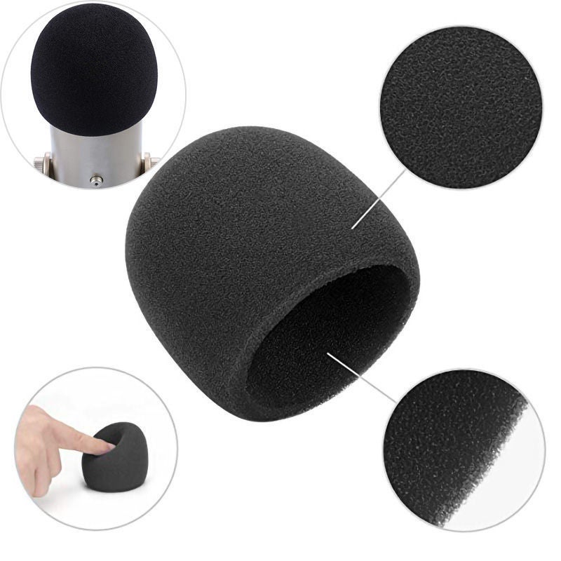 Pop Filter Windscreen Microphone Sponge Foam Cover For Blue Yeti Pro Condenser Mic Black