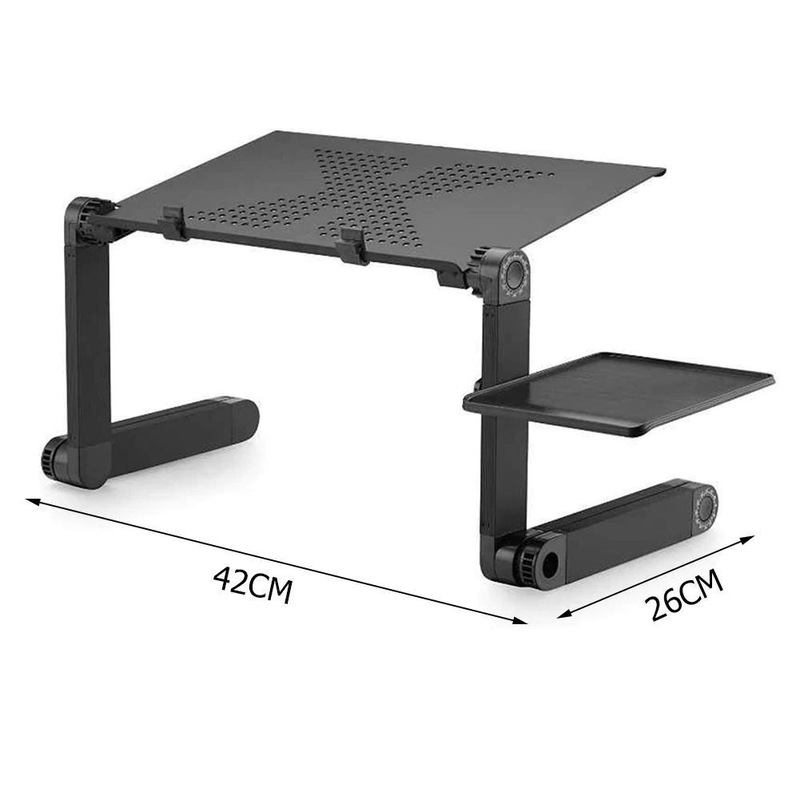 Buy Portable Foldable Laptop Desk Computer Table Tray Adjustable Sofa