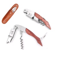 Wine Bottle Opener Waiters Knife Corkscrew Pocket Prestige Corkscrew for wine lover， Gift Idea
