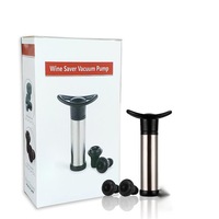 Wine Saver Vacuum Pump Set with 2 Valve Air Bottle Stoppers Wine Tasting Equipment Cellar Door AU