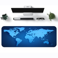 World Map Gaming Mousepad Mouse Pad Mat Laptop Computer Edge Sewing 900x400x3mm