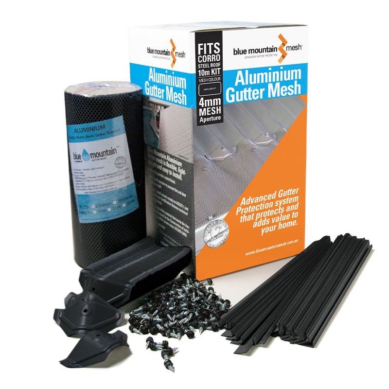 Buy Blue Mountain Mesh Aluminium Gutter Mesh Cgi 10m Kit Ebony - Mydeal