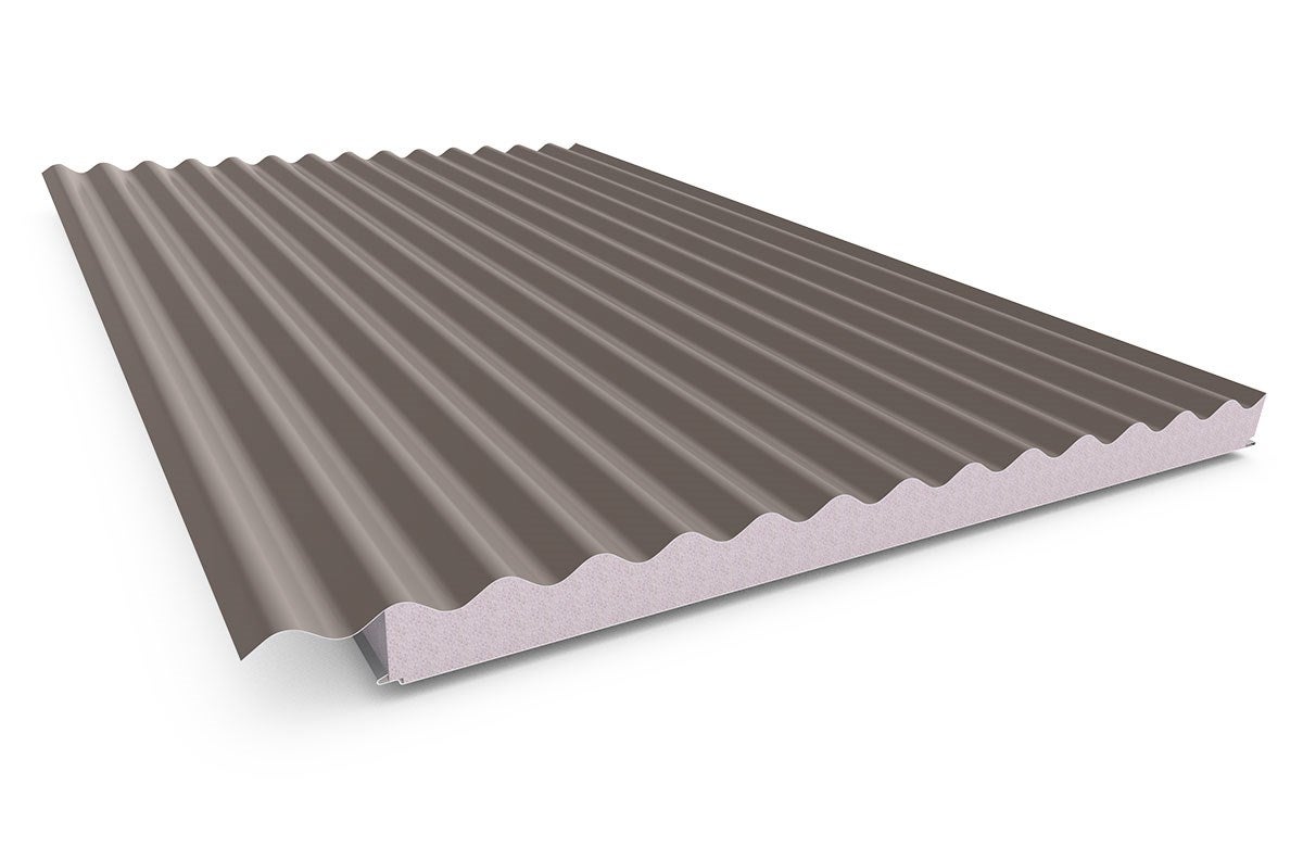 Cooldek Corrugated Left Laying 50mm Thick 65mm Cutback Banyan Brown