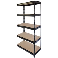 NEW Rivet Lock 5 Shelf Kit 1800 x 900 x 450mm DIY Assembly Powdercoated Steel
