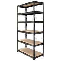 NEW Rivet Lock 6 Shelf Kit 2100 x 1200 x 450mm DIY Assembly Powdercoated Steel