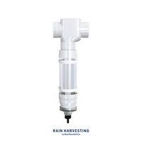 Rain Harvesting First Flush 90mm with Max Chamber 100mm and Catch-All Tee