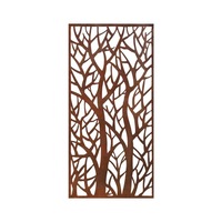 Sekit Real Rust Steel Screen Forest 1200 x 600 mm