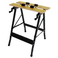 Stratco Adjustable Light Duty Workbench Black