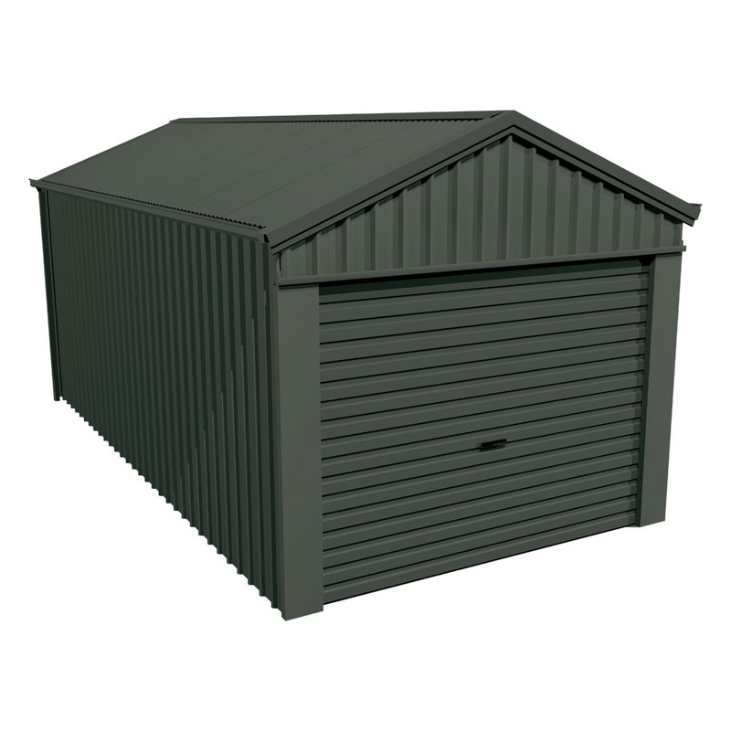 Stratco Domestic Gable Roof Shed Single Garage 3.16 x 6.21 x 2.4m Gable