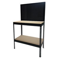 Stratco Rivet-Lock Workbench with Peg Board 900 X 900 X 450mm