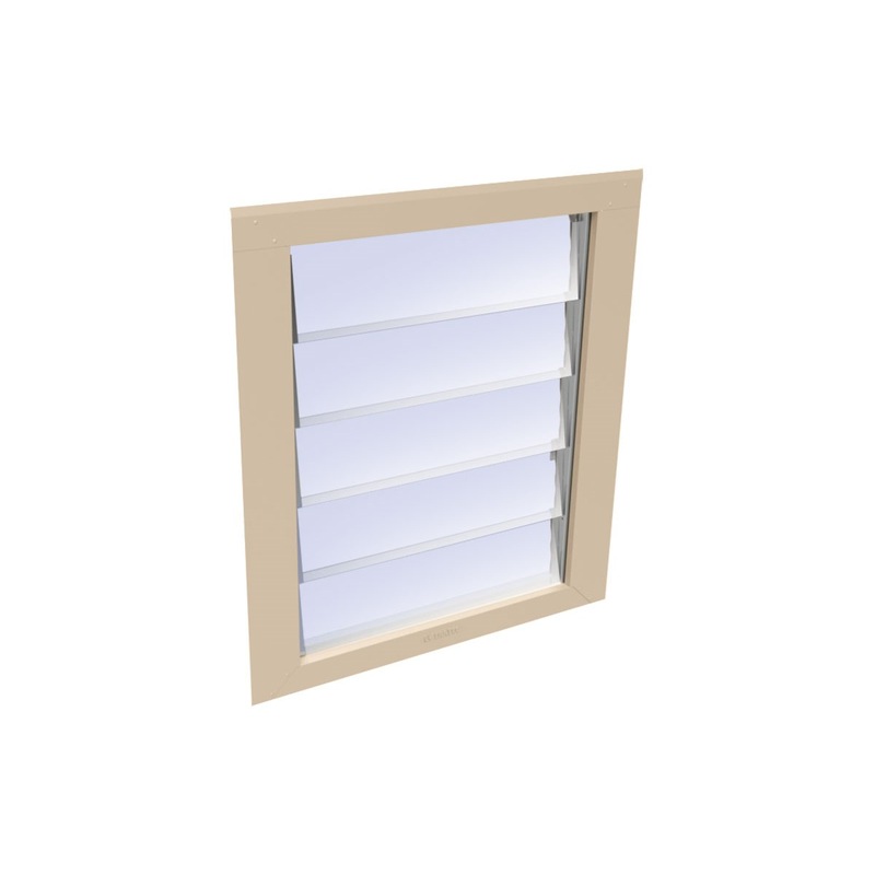 Buy Stratco Shed Louvre Window Merino - MyDeal