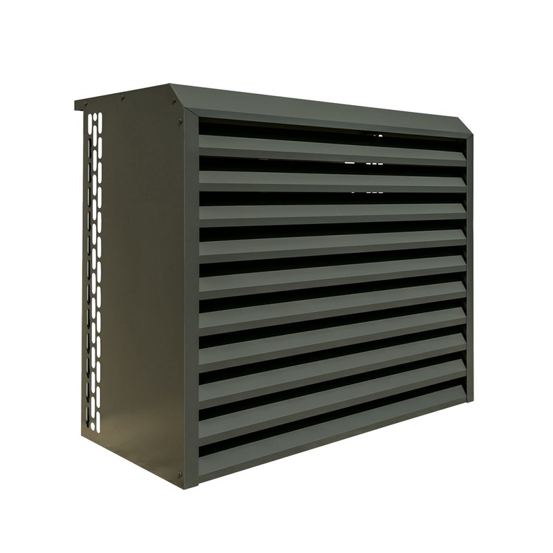 Buy Stratco Steel Louvre Air Conditioner Cover 830 x 1000 x 495mm Gun