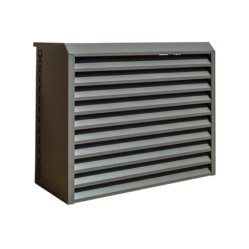 Buy Stratco Steel Louvre Air Conditioner Cover 830 x 1000 x 495mm Slate