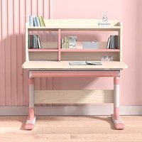 Ergonomic 80cm Height Adjustable Children Kids Study Desk Only Blue Pink AU