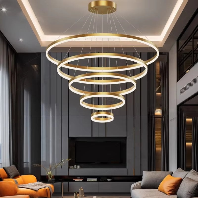 Buy BAMDECOR A18815 Modern LED Chandelier, Dimmable Pendant Light with ...