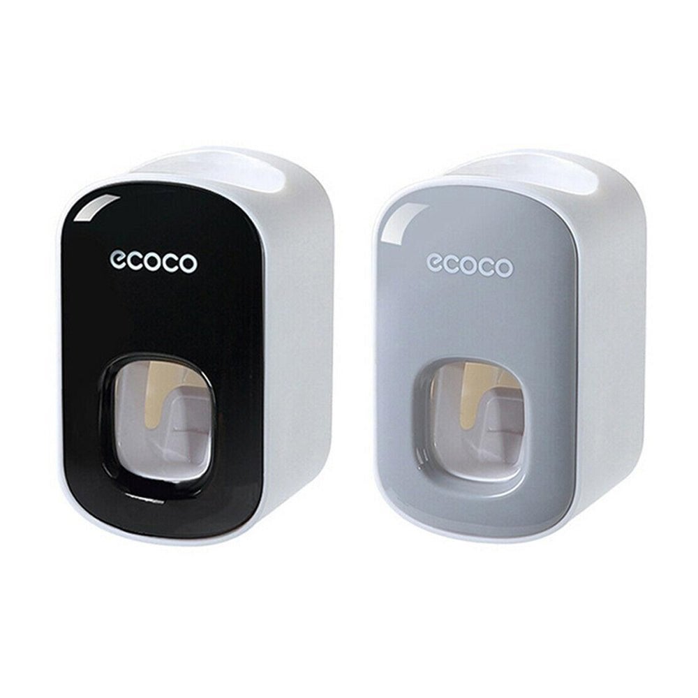 Ecoco Wall mount auto ands Free Toothpaste Dispenser Automatic Toothpaste Squeezer Bathroom Toothpaste Holder