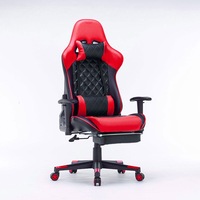 AGX Gaming Chair Ergonomic Racing chair 165° Reclining Gaming Seat 3D Armrest Footrest Red Black