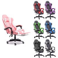 AGX Gaming Chair Office Computer Seating Racing PU Executive Racer Recliner Large with Footrest