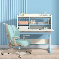Ergonomic Height Adjustable Children Kids Study Desk Chair Set 80cm Blue Pink AU