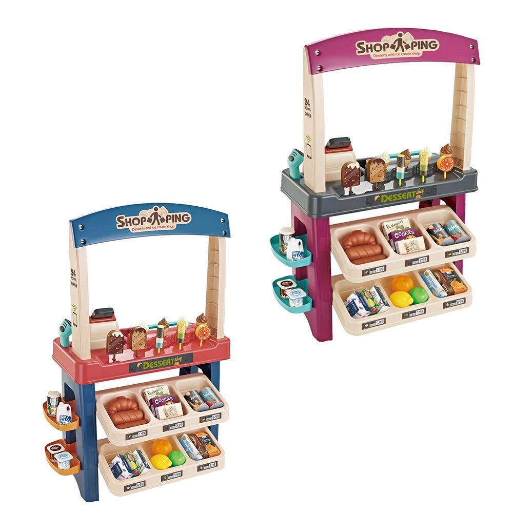 grocery store playset pretend play supermarket shopping set