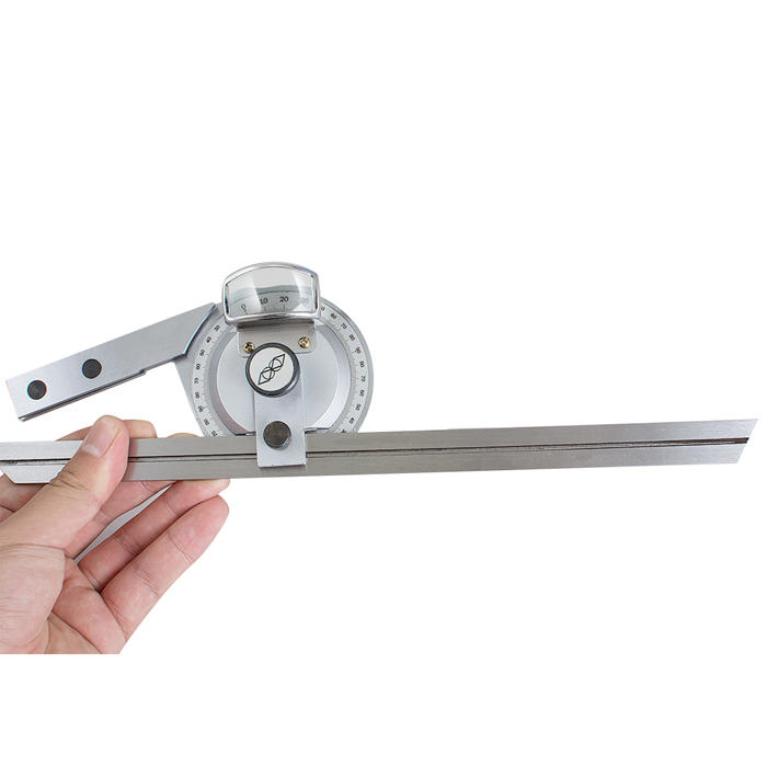 Buy 0-360 Stainless Steel Universal Bevel Protractor Angle Finder ...