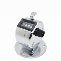 0-9999 Metal Case Manual Four-Digit Counter With Plastic Base