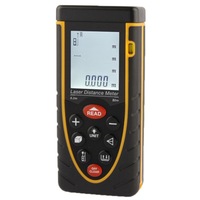 1.9 Inch Lcd 80M Hand-Held Laser Distance Meter With Level Bubble