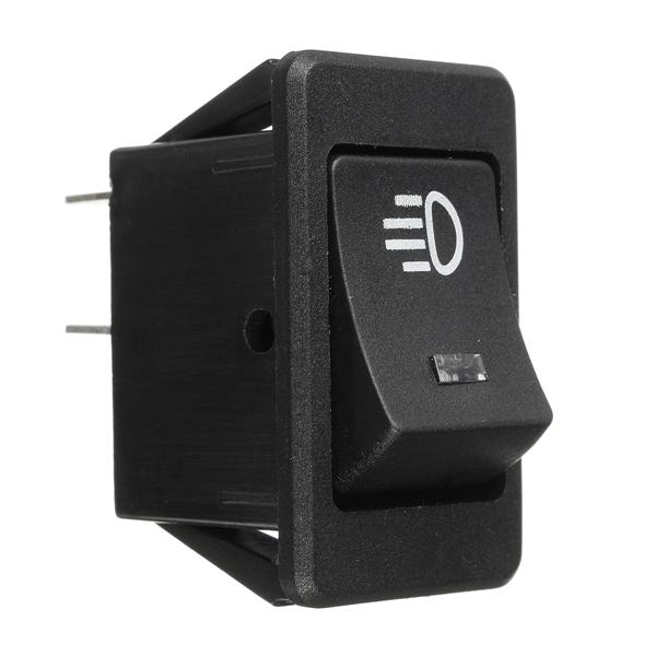 1 Set 35A 12V Dc 4 Pins Universal Fog Light Rocker Switch